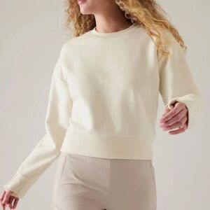 NWT Athleta Retroplush New Quality Crewneck